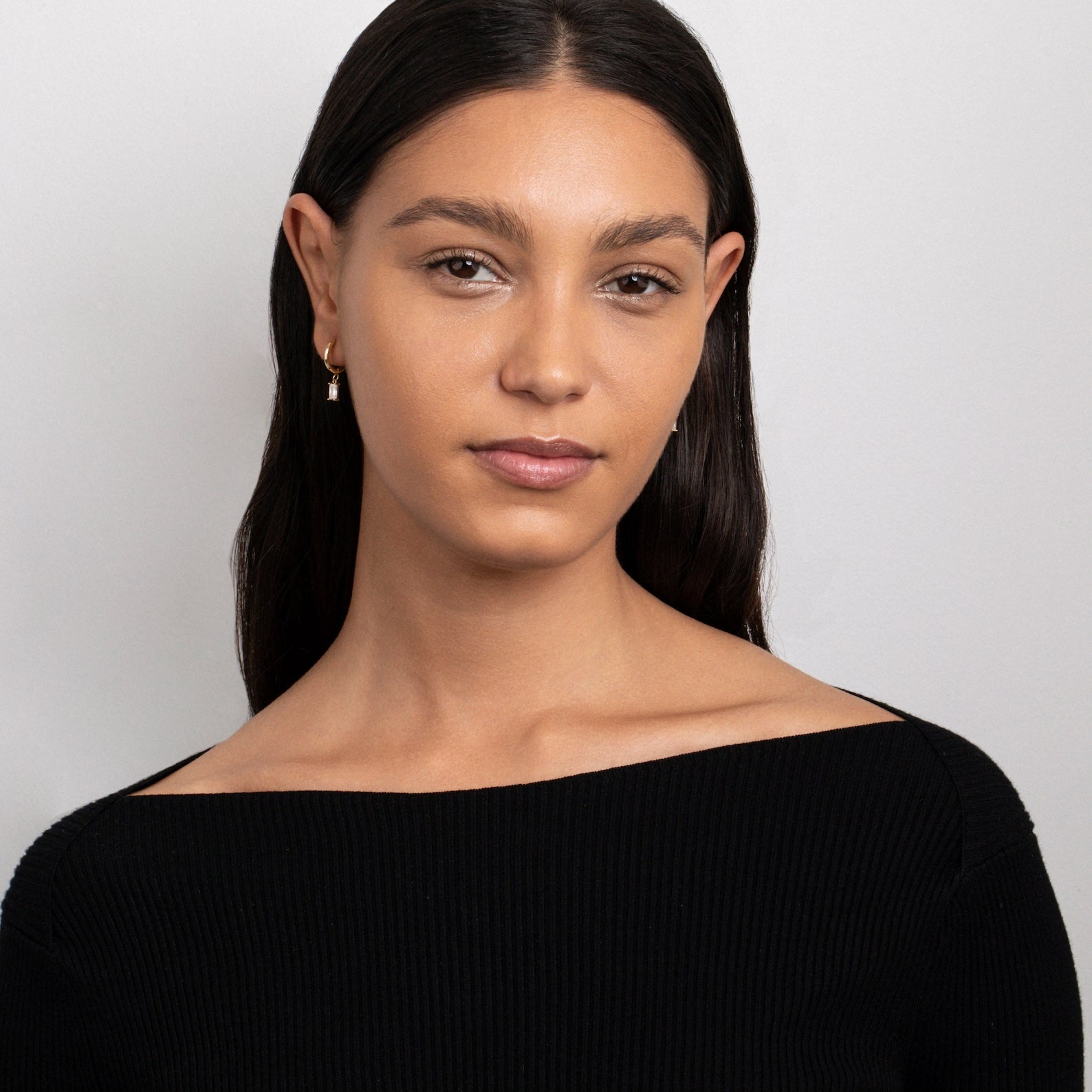 Baguette Drop Hoops