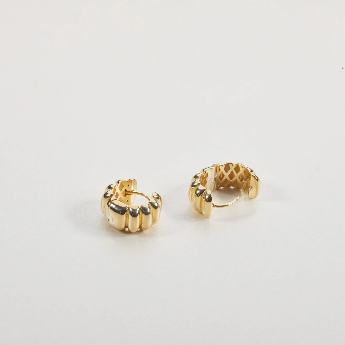 Golden Wave Hoops