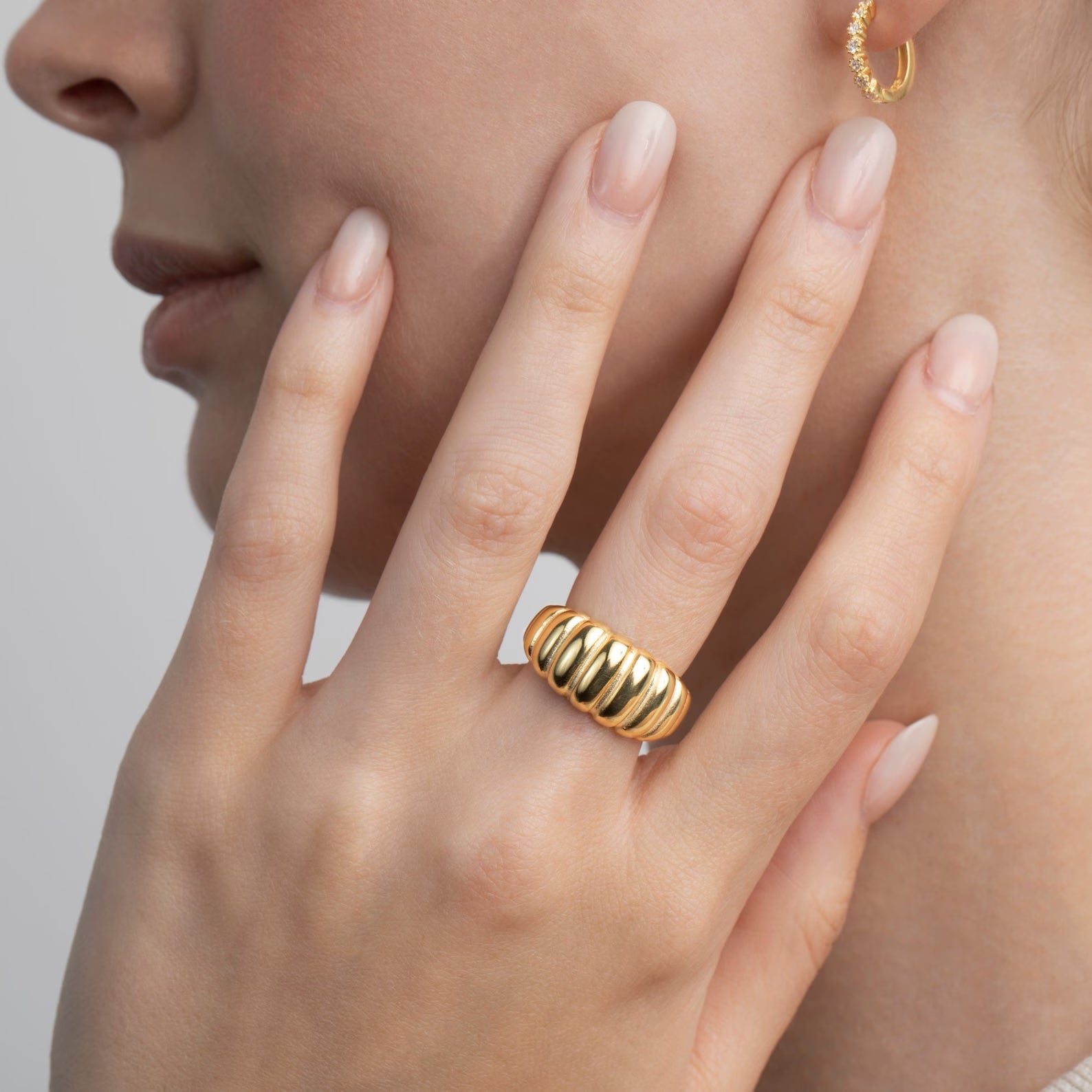 Chunky Croissant Ring