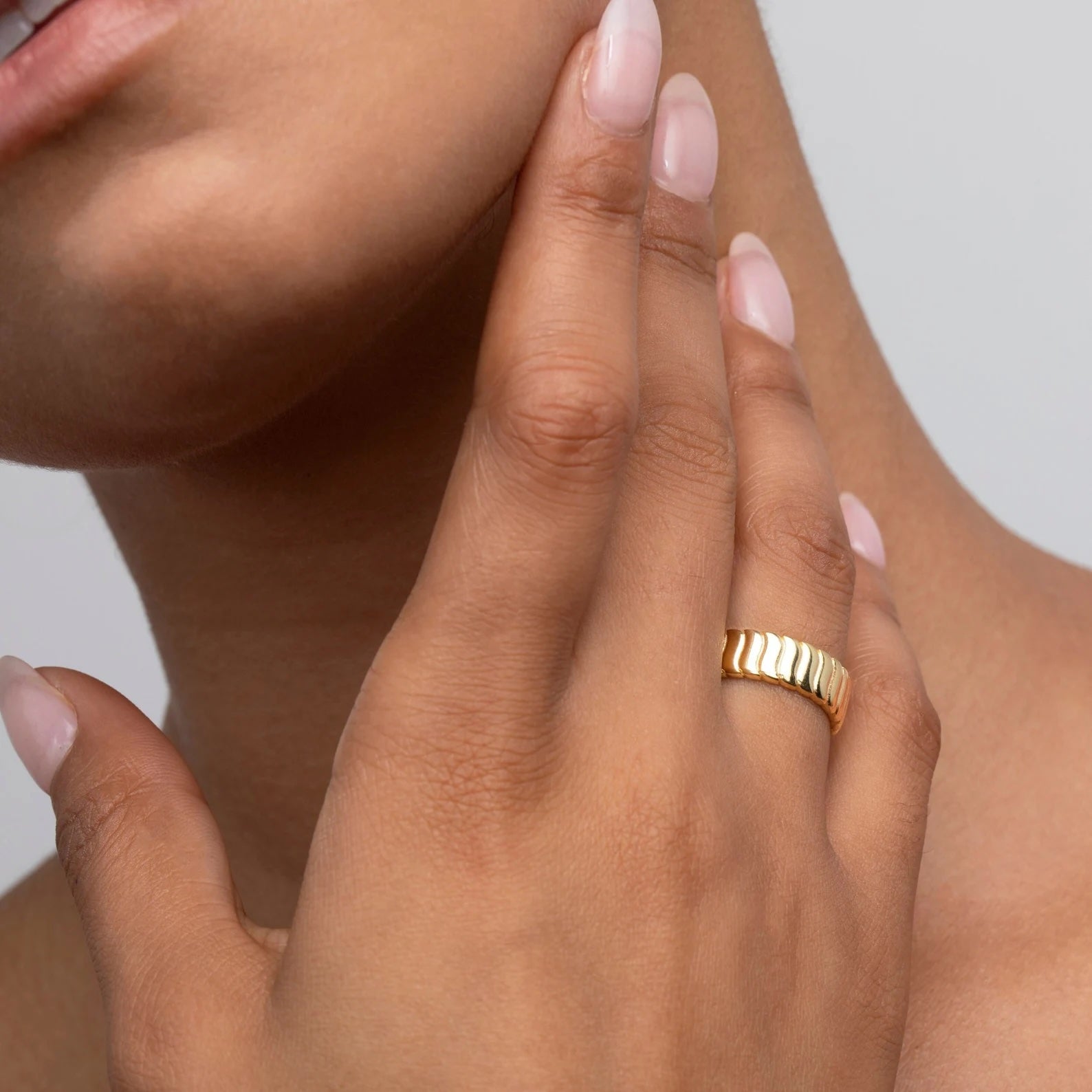 Flat Croissant Ring