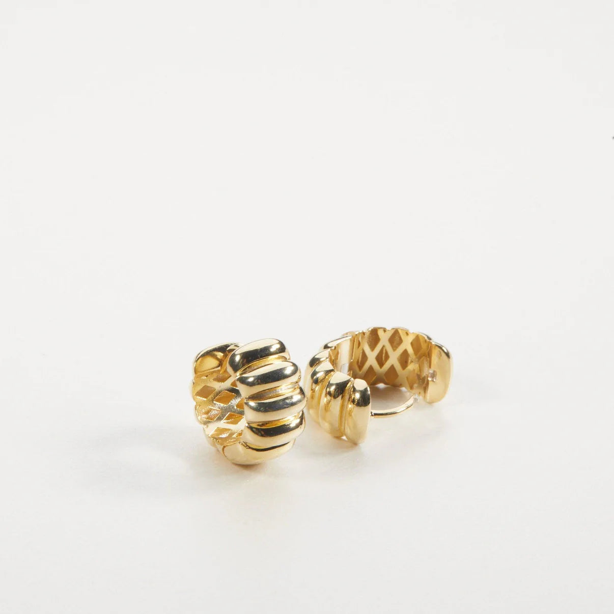 Golden Wave Hoops